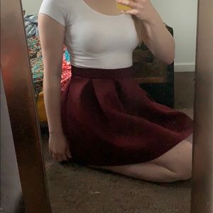 Burgundy/Wine Skirt
